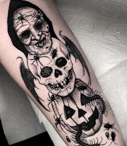 Haunting Halloween Tattoos